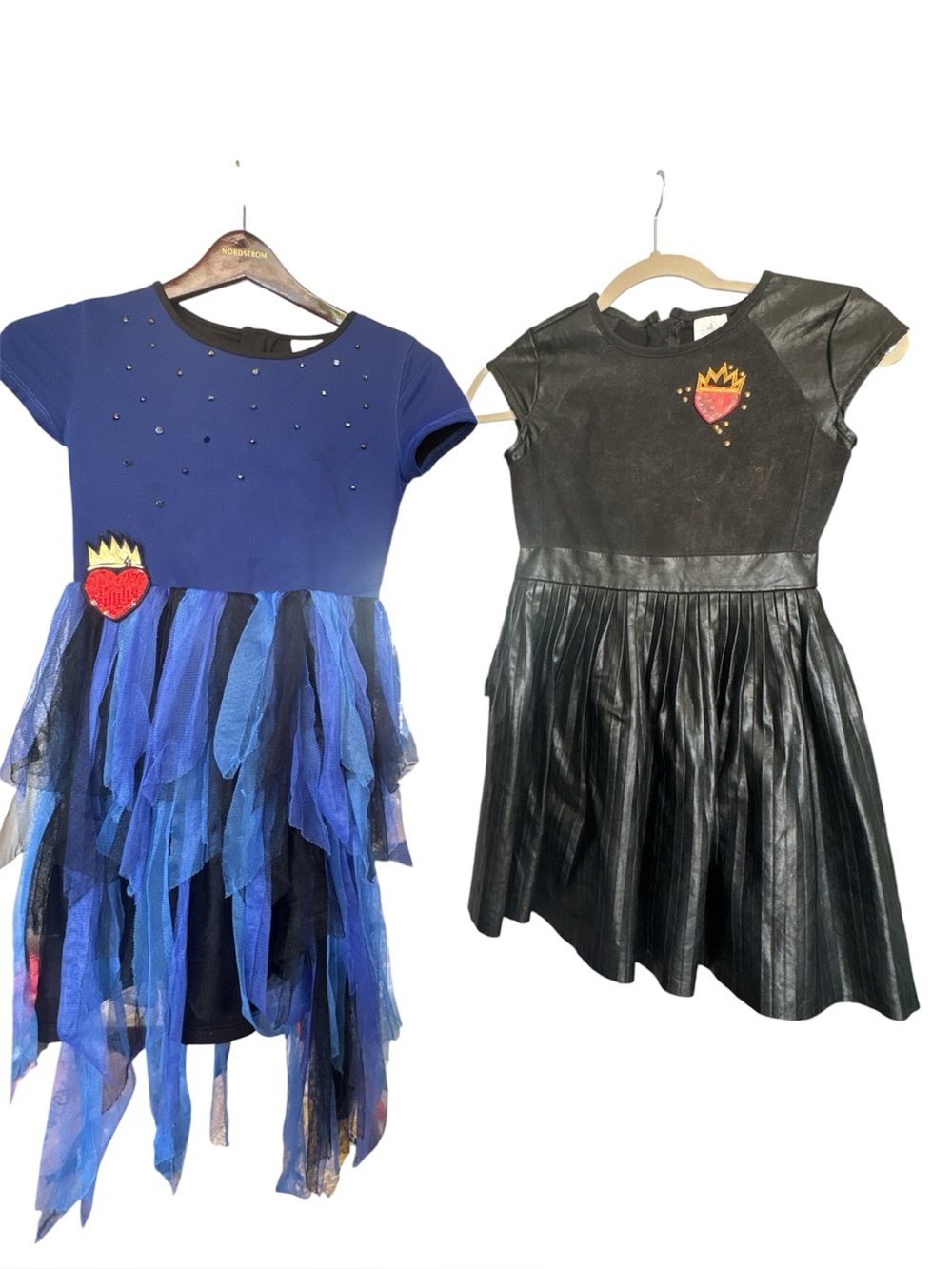 Disney Descendants Blue & Black Princess Heart Dress Costume From Disneyland